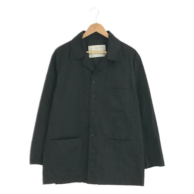 CAMIEL FORTGENS / カミエル フォートへンス | worker shirt オープンカラー ワーカーシャツ | M | ブラック | メンズ