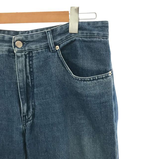 MM6 Maison Margiela / エムエムシックス メゾンマルジェラ | クロップドジーンズ ワイド デニムパンツ | 42 | インディゴ | レディース