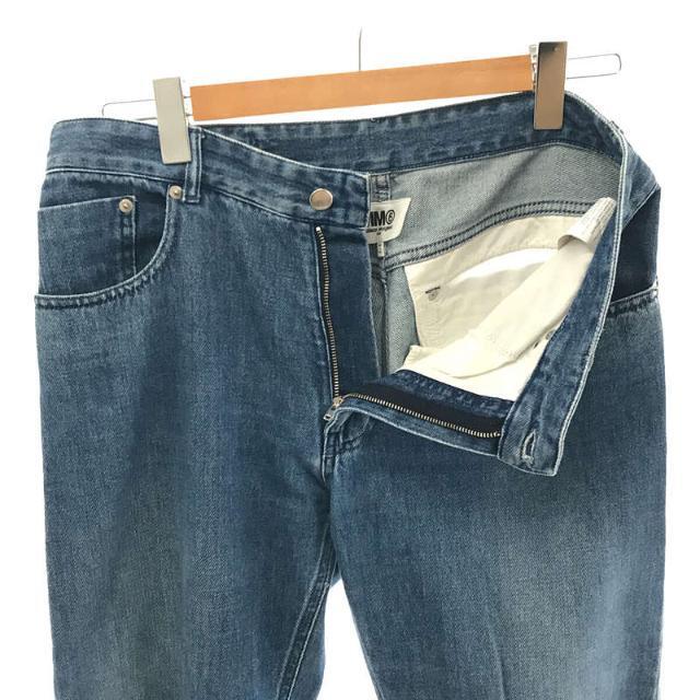 MM6 Maison Margiela / エムエムシックス メゾンマルジェラ | クロップドジーンズ ワイド デニムパンツ | 42 | インディゴ | レディース