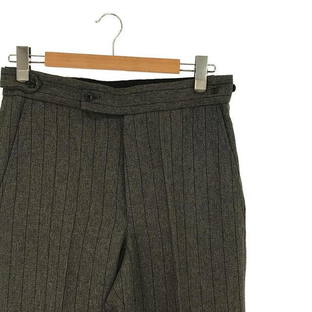 Needles(ニードルス)の【新品】  Needles / ニードルス | 2021AW | Side Tab Trouser - Stripe Poly Cloth gray スラックス トラウザーズ パンツ | M | グレー | メンズ メンズのパンツ(その他)の商品写真