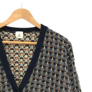 ROKU / ロク | JACQUARD V NECK KNIT CARDIGAN ジャガード V