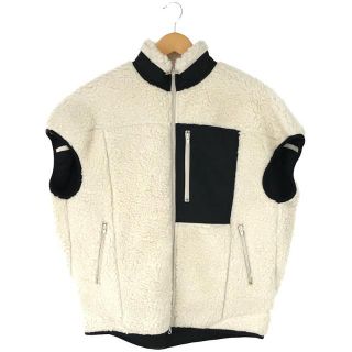 スリーワンフィリップリム(3.1 Phillip Lim)の【新品】  3.1 Phillip Lim /  スリーワンフィリップリム | MODERN SHARING SEAMLINE VEST ウール ボア モダン シャーリング シームライン ベスト | XS | NATURAL | レディース(ベスト/ジレ)