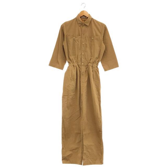 AURALEE / オーラリー | WASHED CAVALRY TWILL JUMPSUIT - BEIGE キャバリーツイル ウォッシュドキャバリーツイルジャンプスーツ | 0 | ベージュ | レディース