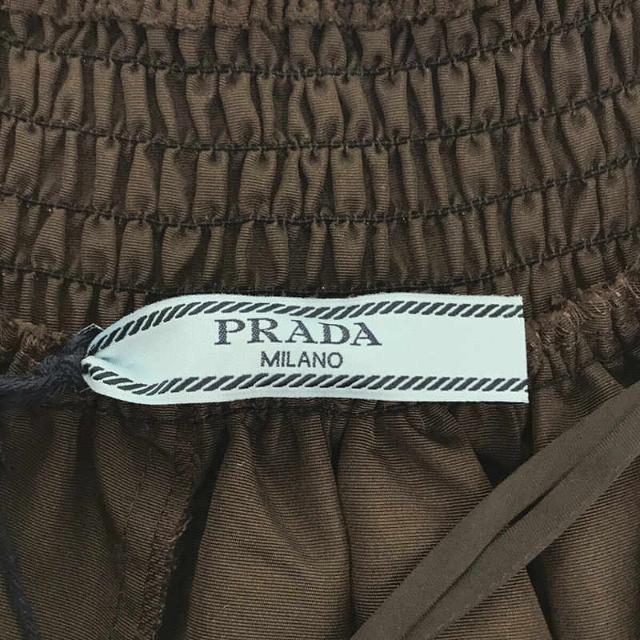 【新品】  PRADA / プラダ | イタリア製 シルク ティアード プリーツ ボリューム スカート | 38 | CACAO | レディース 5