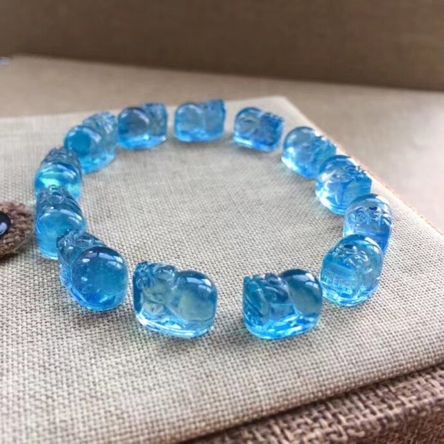⭐︎【天然】アクアマリン ブレスレット 21.2g-