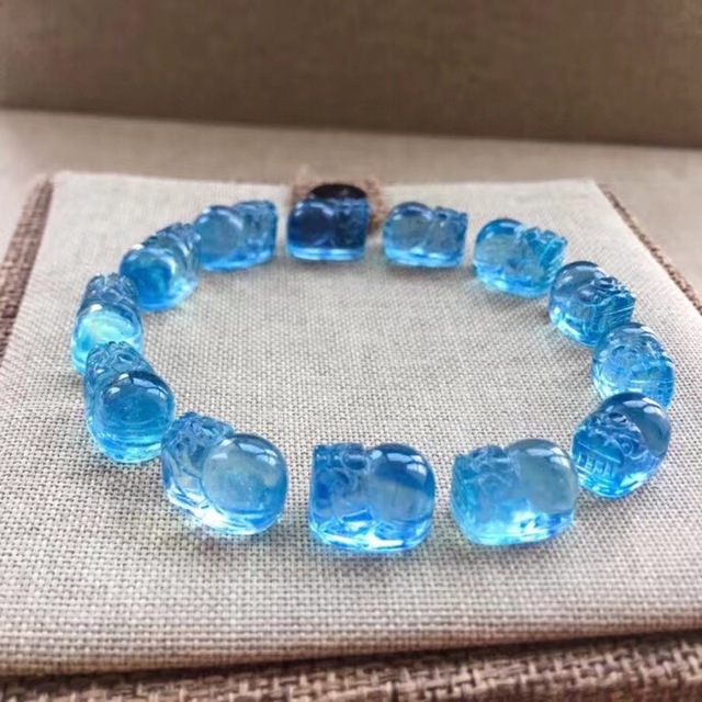 ⭐︎【天然】アクアマリン ブレスレット 21.2g-