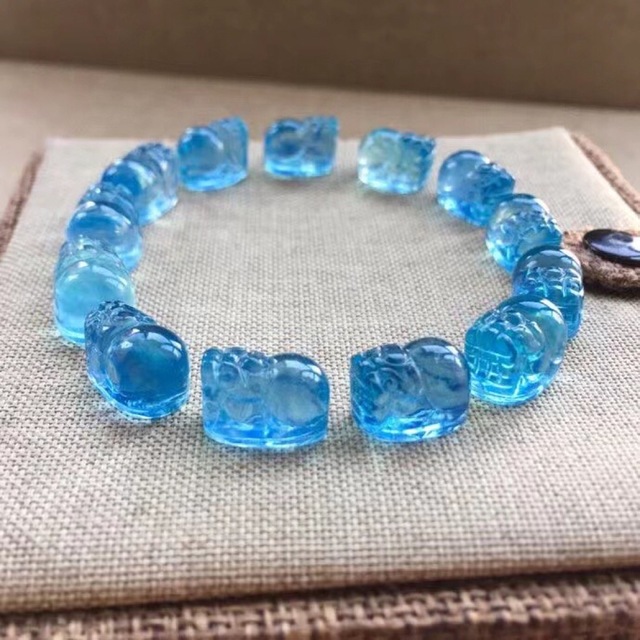 ⭐︎【天然】アクアマリン ブレスレット 21.2g-