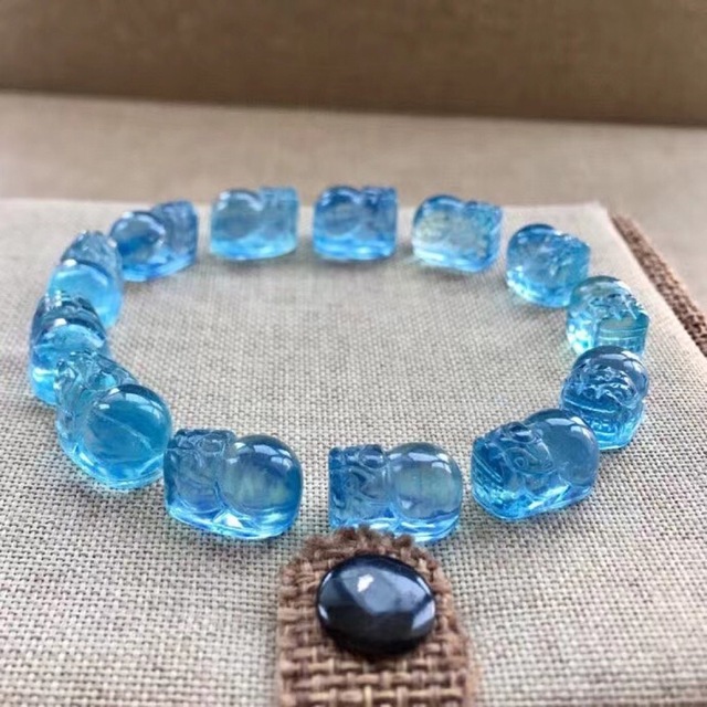 ⭐︎【天然】アクアマリン ブレスレット 21.2g-
