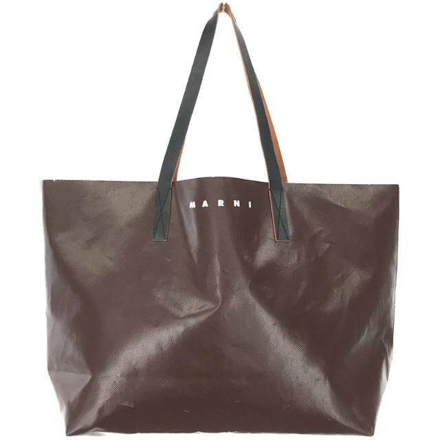 MARNI - MARNI / マルニ | 2021SS | バイカラー PVC トート バッグ | ブラウン / ブラック | レディース