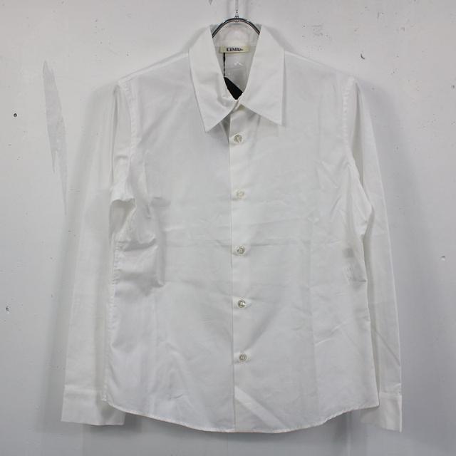 LIMI feu(リミフゥ)のLIMI feu / リミフゥ | YOHJI YAMAMOTO コットンワイドカラーシャツ | S | ホワイト レディースのトップス(シャツ/ブラウス(長袖/七分))の商品写真