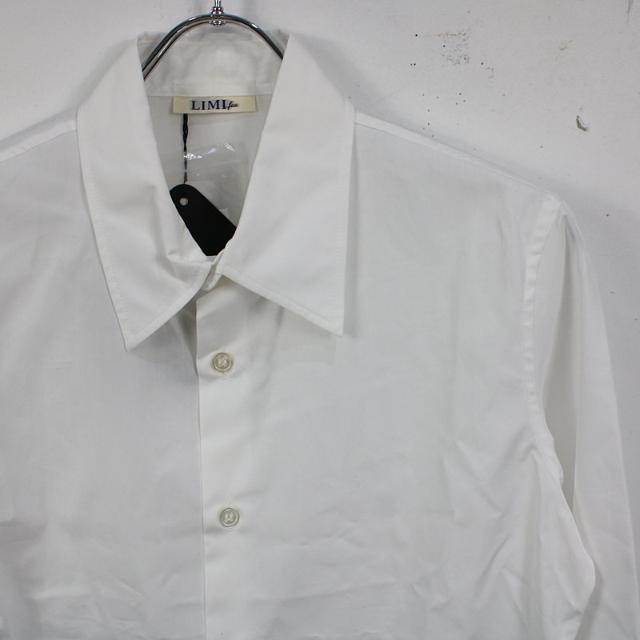 LIMI feu(リミフゥ)のLIMI feu / リミフゥ | YOHJI YAMAMOTO コットンワイドカラーシャツ | S | ホワイト レディースのトップス(シャツ/ブラウス(長袖/七分))の商品写真