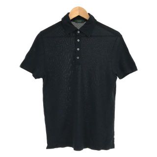 ザノーネ(ZANONE)の【美品】  ZANONE / ザノーネ | シェルボタン コットン ポロシャツ | 48 | ネイビー | メンズ(Tシャツ/カットソー(半袖/袖なし))