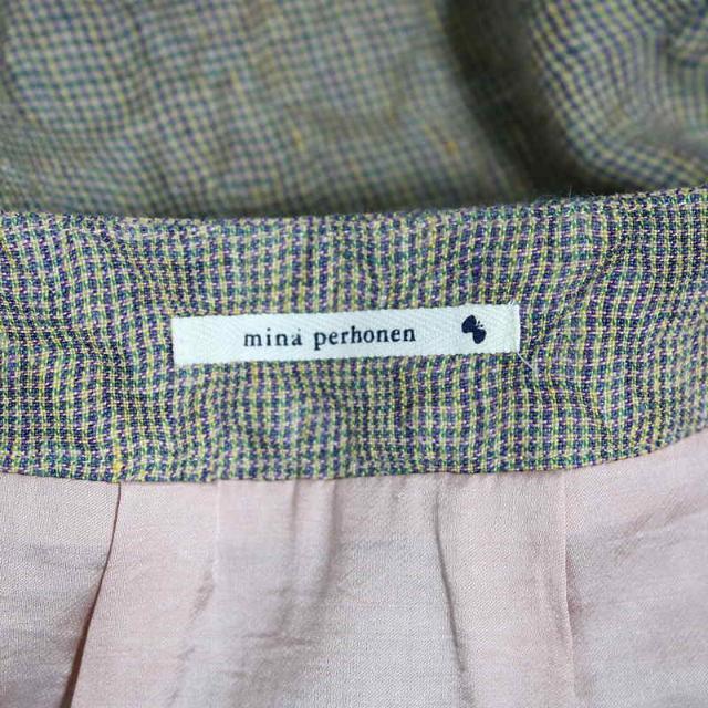 mina perhonen(ミナペルホネン)のmina perhonen / ミナペルホネン | 2012SS | shimmer リネンスカート | 38 | ライドブラウン レディースのスカート(ひざ丈スカート)の商品写真