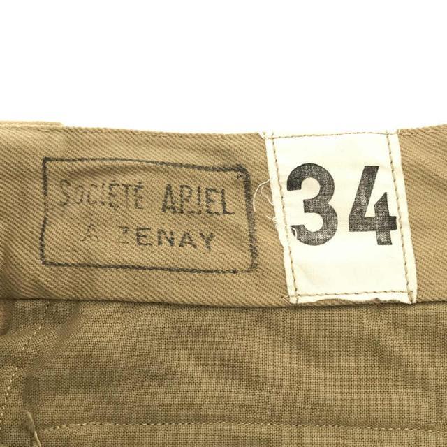 【美品】  VINTAGE / ヴィンテージ  | 1950s～ | M52  SOCIETE ARIEL AIZENAY フランス軍  チノトラウザーズ パンツ | 34 | ベージュ | メンズ 5