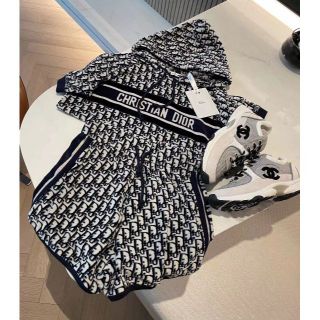 最終値下げ Christian Dior パイル生地 半袖パーカー 美品