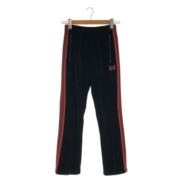 【美品】  Needles / ニードルス | Narrow Track Pant C/Pe Velour ベロアトラック パンツ | XS | ブラック / オレンジ | メンズ