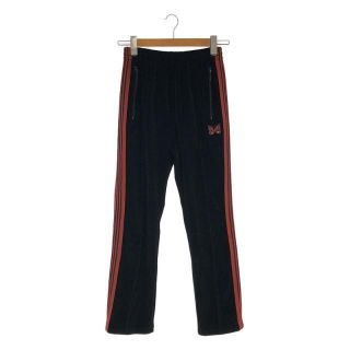 ニードルス(Needles)の【美品】  Needles / ニードルス | Narrow Track Pant C/Pe Velour ベロアトラック パンツ | XS | ブラック / オレンジ | メンズ(その他)