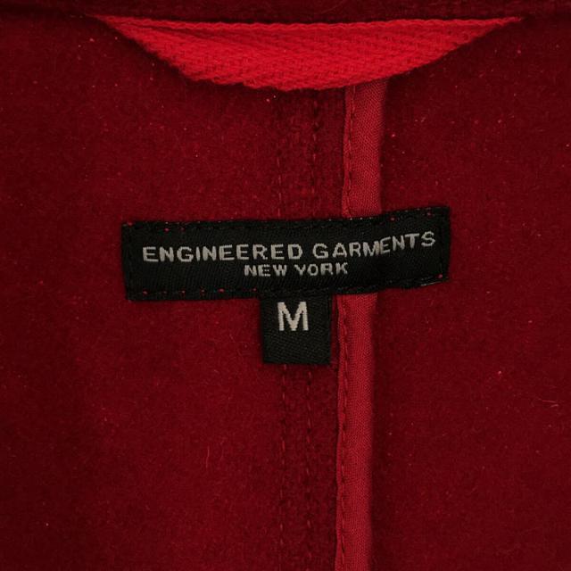 Engineered Garments(エンジニアードガーメンツ)の【美品】  Engineered Garments / エンジニアドガーメンツ | チンストラップ ウール フライフロント チェスター フィールド コート 袖内サテン刺繍 | M | レッド | メンズ メンズのジャケット/アウター(その他)の商品写真