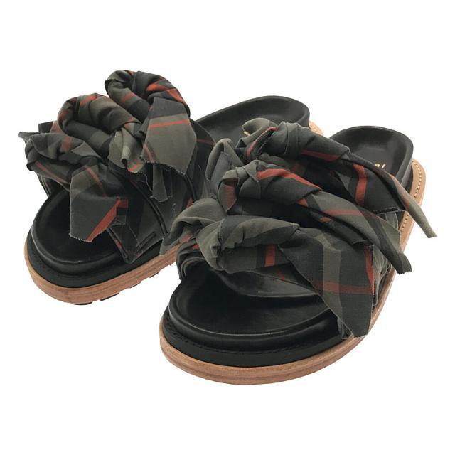 sacai - 【新品】 sacai / サカイ | Vibramソール チェック 3連リボン