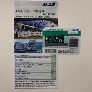 【匿名配送】ANA 株主優待券1枚＋グループ優待券(その他)