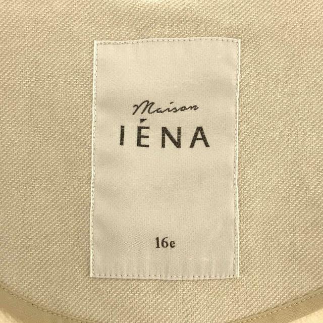 IENA(イエナ)のIENA / イエナ | 2021SS | IENA maison MANTECO リネンノーカラーブルゾン beige | 38 | ベージュ | レディース レディースのジャケット/アウター(その他)の商品写真