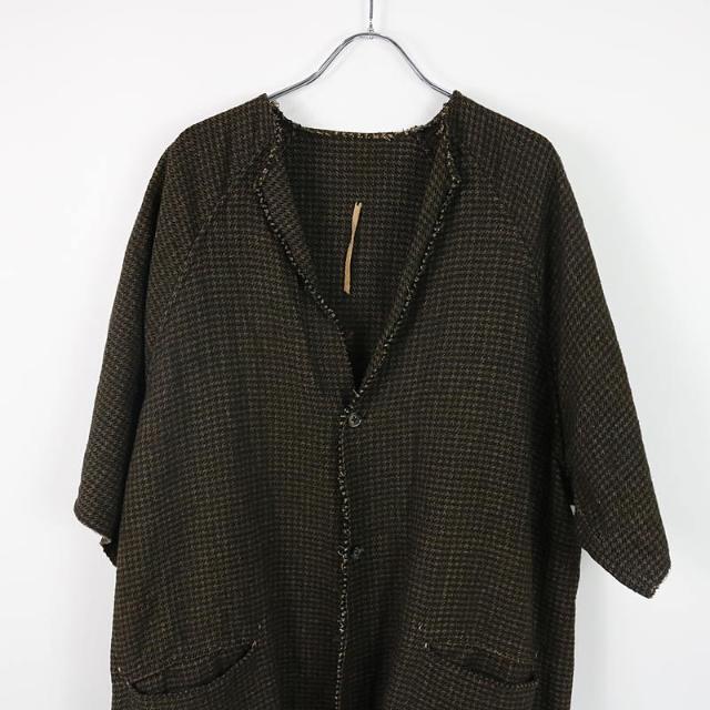 【新品】  ISABELLA STEFANELLI / イザベラステファネリ | GEORGIA Coat ノーカラーコート | 2 | ブラウン調 | レディース レディースのジャケット/アウター(その他)の商品写真