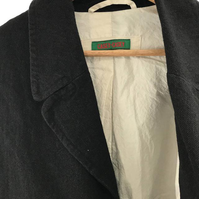 CASEY CASEY(ケイシーケイシー)の【美品】  CASEY CASEY / ケーシーケーシー | 2020AW | BLOM COAT-HERRING リネン ヴァージン ウール ブロム コート へリング | S | GREY | メンズ メンズのジャケット/アウター(その他)の商品写真