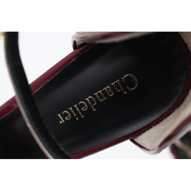 シャンデリエ かかと付サンダル アンクルストラップ ハイヒール 靴 シューズ 日本製 レディース 45サイズ ベージュ Chandelier レディースの靴/シューズ(サンダル)の商品写真