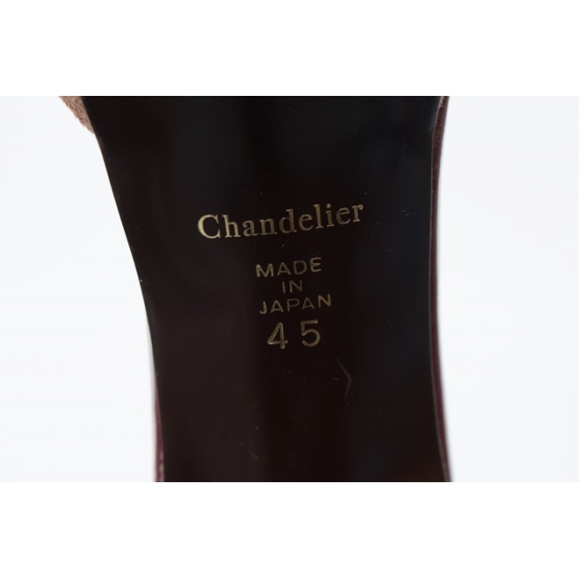 シャンデリエ かかと付サンダル アンクルストラップ ハイヒール 靴 シューズ 日本製 レディース 45サイズ ベージュ Chandelier レディースの靴/シューズ(サンダル)の商品写真