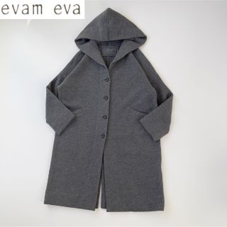 evam eva　コート　フード付き　プレスウール　サイズ２　新品未使用タグ無