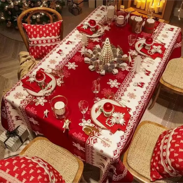 テーブルクロス　北欧 パーティー遠足シート テーブルシート クリスマスインテリア/住まい/日用品