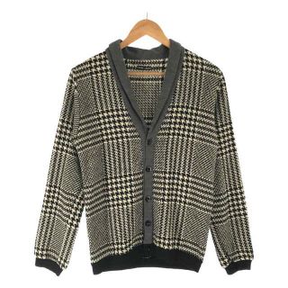 フランクリーダー(FRANK LEDER)のFRANK LEDER / フランクリーダー | Dogtooth Wool ドッグトゥース ウール ショールカラー カーディガン | XS | Black & White | レディース(カーディガン)