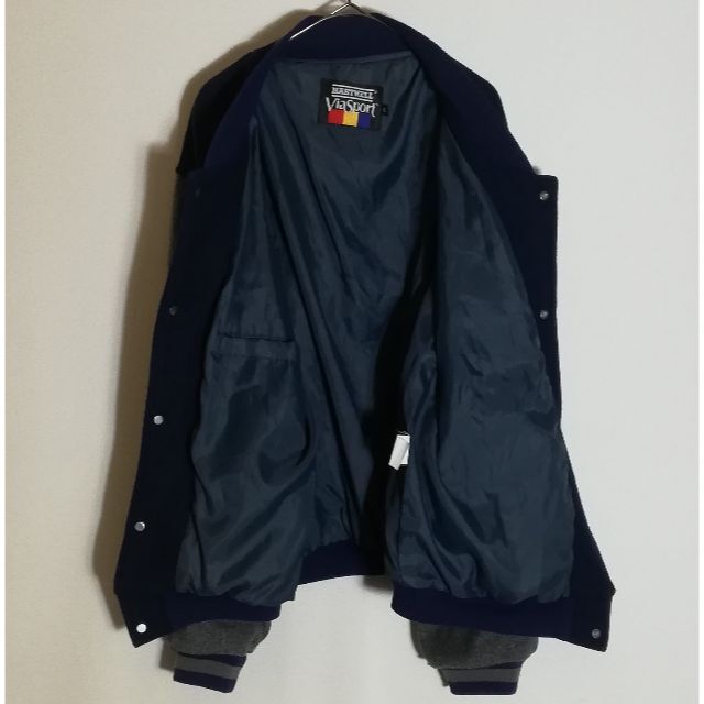 338 90年代 HARTWELL VIA SPORT L スタジャン ウール メンズのジャケット/アウター(スタジャン)の商品写真