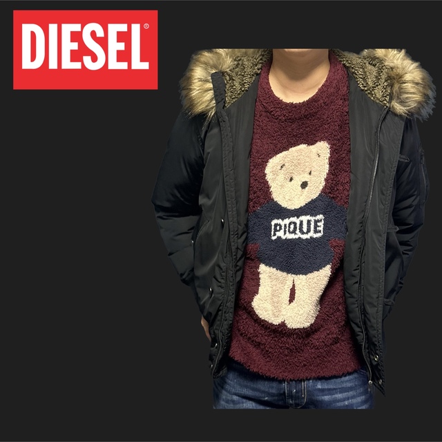 DIESEL - ほぼ未使用 DIESEL ファー付きダウンジャケット Mサイズ