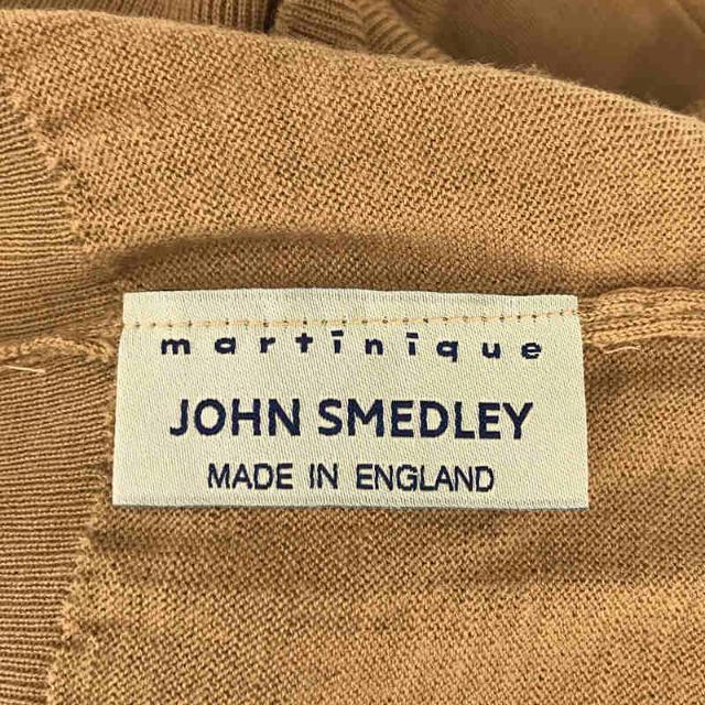 JOHN SMEDLEY(ジョンスメドレー)のJOHN SMEDLEY / ジョンスメドレー | × martinique マルティニーク 別注 英国製 ウール ハイゲージ タートルネック ハーフスリーブ ニット | S | ベージュ | レディース レディースのトップス(ニット/セーター)の商品写真