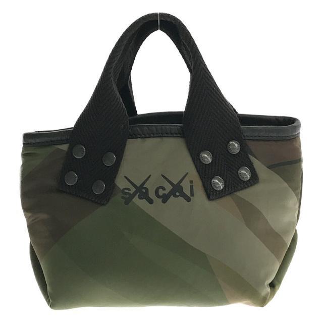 【美品】  sacai / サカイ | 2021AW | × kaws カウズ コラボ TOTE SMALL BAG ハンド トート スモール バック ユニセックス | OS | カーキ | レディース