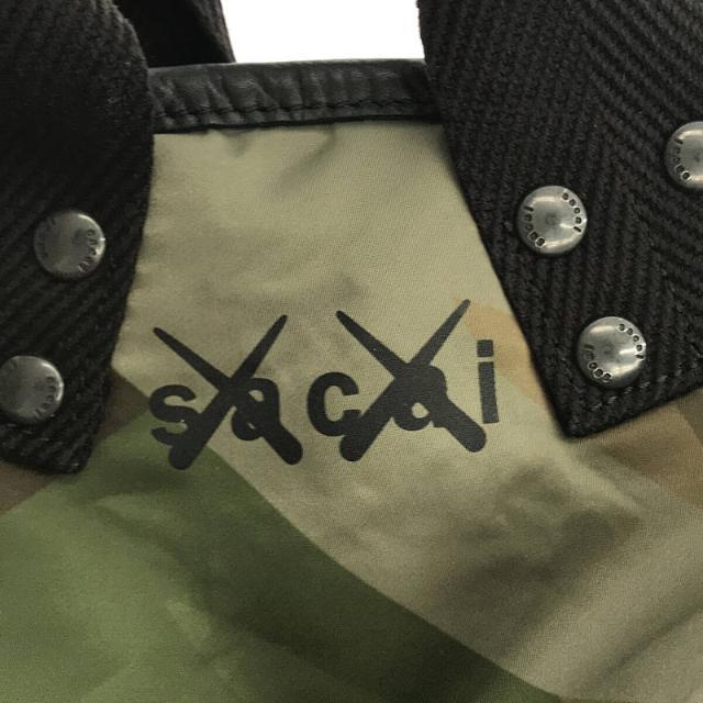 sacai(サカイ)の【美品】  sacai / サカイ | 2021AW | × kaws カウズ コラボ TOTE SMALL BAG ハンド トート スモール バック ユニセックス | OS | カーキ | レディース レディースのバッグ(トートバッグ)の商品写真