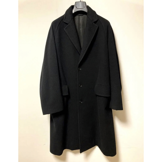 【極美品】19AW AURALEE  CHESTERFIELD COAT 3BLACK3