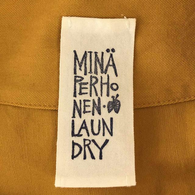 mina perhonen(ミナペルホネン)のmina perhonen / ミナペルホネン | choucho LAUNDRY チョウチョ ランドリー 刺繍 コットン ロング ワンピース | F | イエロー | レディース レディースのワンピース(ひざ丈ワンピース)の商品写真