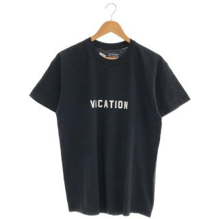 スピックアンドスパン(Spick & Span)の【新品】  Spick and Span / スピックアンドスパン | 2022SS | 【FUNG】Basic TEE(VACATION) フロント ロゴ Tシャツ カットソー | LARGE（F） | ブラック | レディース(Tシャツ(半袖/袖なし))