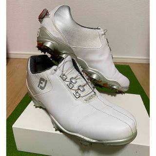 フットジョイ(FootJoy)の塩トンボ様専用　ゴルフシューズ　ＤＮＡ　シルバー　ホワイト　オレンジ(シューズ)