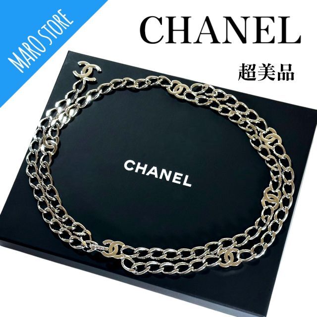 男性に人気！ CHANEL - 【超美品】CHANEL ココマーク チェーン ベルト