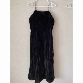 moussy - MOUSSY PLEATED VELOUR SLIP ドレスの通販 by りん's