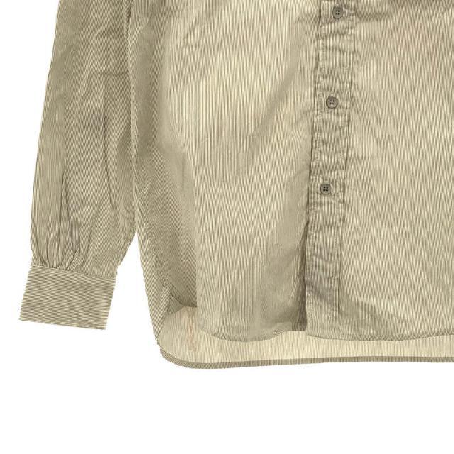 BONCOURA(ボンクラ)のBONCOURA / ボンクラ | ストライプ ボタンダウンシャツ | 38 | グレー | メンズ メンズのトップス(Tシャツ/カットソー(七分/長袖))の商品写真
