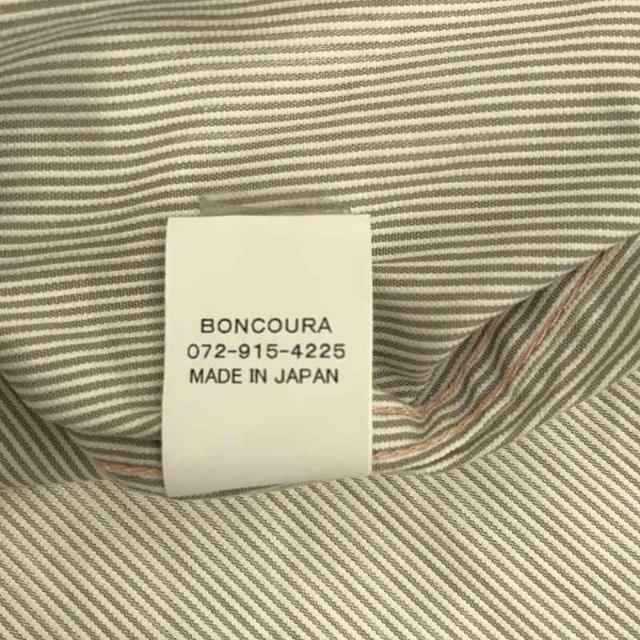 BONCOURA(ボンクラ)のBONCOURA / ボンクラ | ストライプ ボタンダウンシャツ | 38 | グレー | メンズ メンズのトップス(Tシャツ/カットソー(七分/長袖))の商品写真