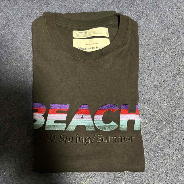 dairiku 20SS 「BEACH」刺繍Tシャツ