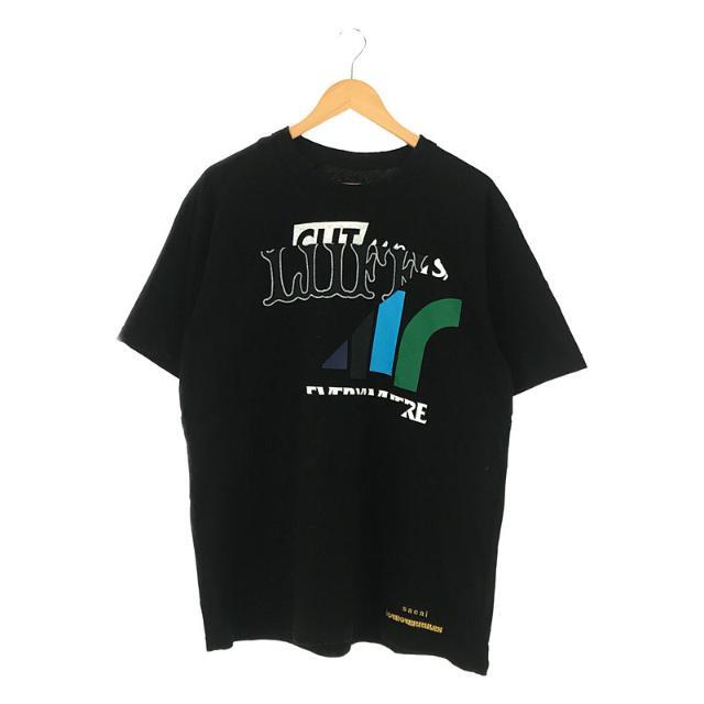 【美品】  sacai / サカイ | 2021SS | × HANK WILL THOMAS ハンク ウィリス トーマス コラボ ARCHIVE MIX T-SHIRT パッチワーク アーカイブ ミックス Tシャツ | 5 | ブラック | メンズトップス