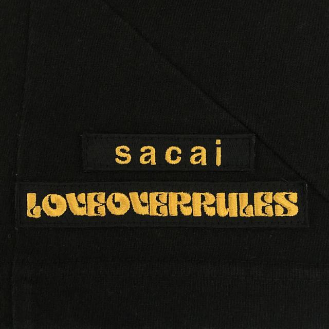 sacai(サカイ)の【美品】  sacai / サカイ | 2021SS | × HANK WILL THOMAS ハンク ウィリス トーマス コラボ ARCHIVE MIX T-SHIRT パッチワーク アーカイブ ミックス Tシャツ | 5 | ブラック | メンズ メンズのトップス(Tシャツ/カットソー(半袖/袖なし))の商品写真