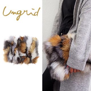 アングリッド(Ungrid)の【新品未使用】ungrid ミックスカラーファークラッチbag(クラッチバッグ)