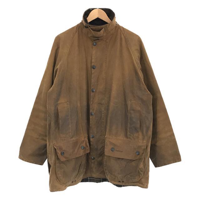 Barbour / バブアー | CLASSIC MOORLAND WAXED JACKET A821 裏地チェック チンストラップ付き クラシック ムーアランド ワックス オイルド ジャケット | C44  | ブラウン | メンズ